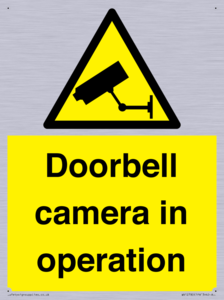 Doorbell camera in operation